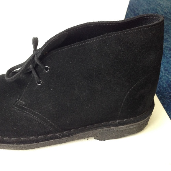 Clarks Original Desert Boots Black Suede 8.5 - Picture 3 of 10